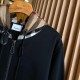 Burberry Check Hood Cotton Zip Hoodie Black