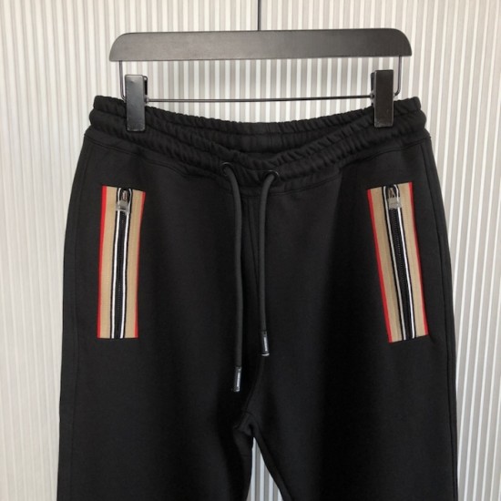 Burberry Icon Stripe Track Pants Black