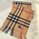 Burberry Check Cashmere Scarf Archive Beige