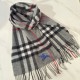 Burberry Check Cashmere Scarf Archive Grey