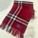 Burberry Check Cashmere Scarf Archive Red