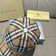 Burberry Check Cotton Baseball Cap Beige