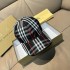 Burberry Check Cotton Baseball Cap Black