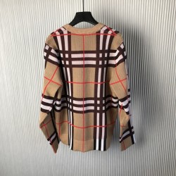 Burberry Check Wool Mohair Blend Cardigan