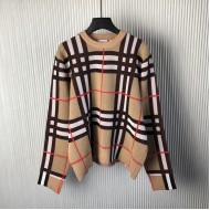 Burberry Check Wool Blend Sweater