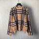 Burberry Check Wool Blend Sweater