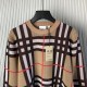 Burberry Check Wool Blend Sweater