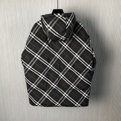 Burberry Reversible Check Nylon Snowdonia Puffer Jacket Black