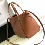 Celine SMALL CABAS DRAWSTRING CUIR TRIOMPHE in Smooth Calfskin Tan