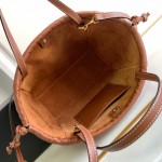 Celine SMALL CABAS DRAWSTRING CUIR TRIOMPHE in Smooth Calfskin Tan