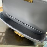 Celine Shoulder Bag Triomphe in shiny calfskin Blue