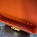 Celine Shoulder Bag Triomphe in shiny calfskin Orange