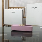 Celine Shoulder Bag Triomphe in shiny calfskin Pink