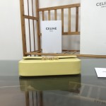 Celine Shoulder Bag Triomphe in shiny calfskin Yellow