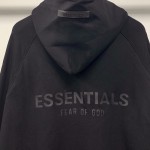 2021 FEAR OF GOD FOG Essentials Hoodie Black