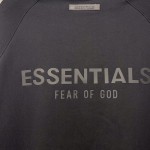 2021 FEAR OF GOD FOG Essentials Hoodie Black