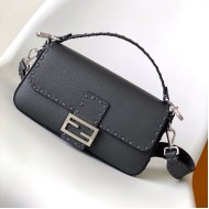 Fendi Baguette Black Selleria Bag