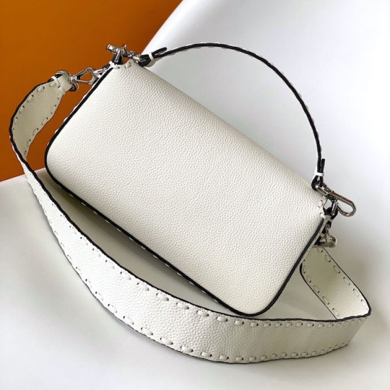 Replica Fendi Baguette White Selleria Bag