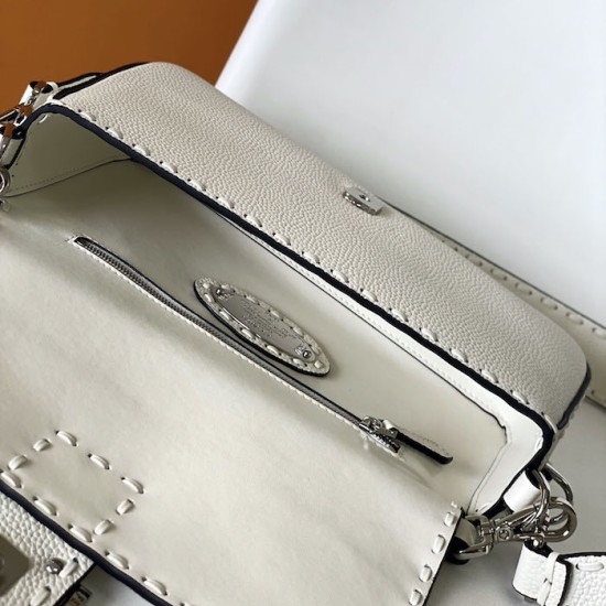 Replica Fendi Baguette White Selleria Bag