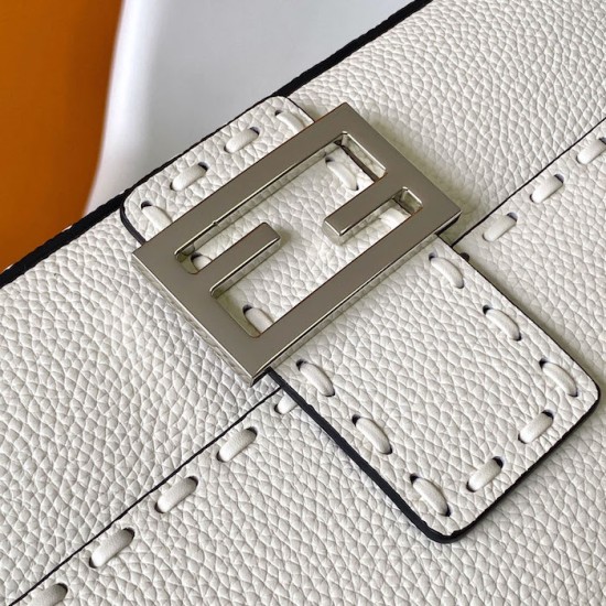 Replica Fendi Baguette White Selleria Bag