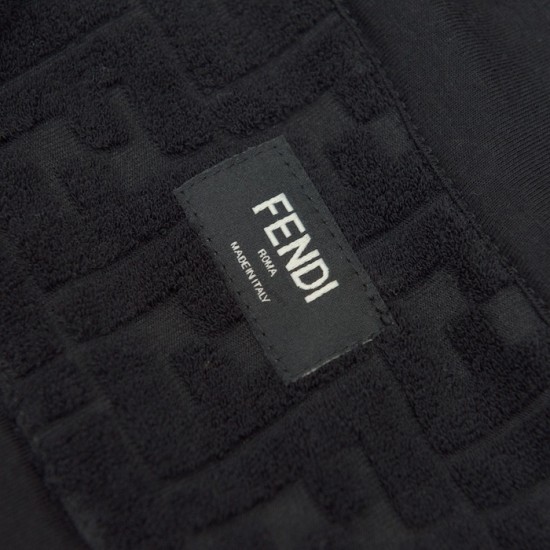 Fendi Black FF terry sweatshirt