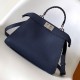 Fendi Peekaboo ISeeU Small Navy Selleria Bag