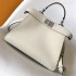 Fendi Peekaboo ISeeU Small White Selleria Bag