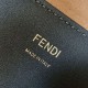 Replica Fendi Sunshine Medium Green Leather and Elaphe Shopper