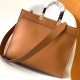 Replica Fendi Sunshine Medium Brown Leather Shopper