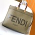 Replica Fendi Sunshine Medium Dove Gray Leather Shopper