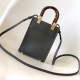 Fendi Mini Sunshine Shopper Green Leather and Elaphe