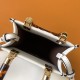 Fendi Mini Sunshine Shopper White FF Zucca Leather