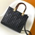 Fendi Sunshine Small Black FF Zucca Leather Shopper