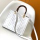 Fendi Sunshine Small White FF Zucca Leather Shopper