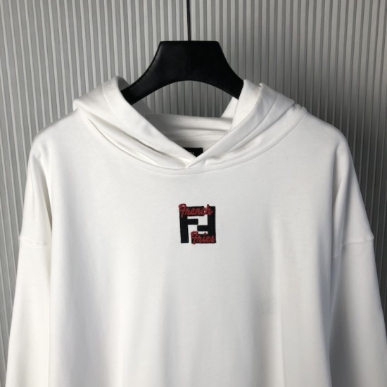 Fendi White cotton Fendilicious sweatshirt