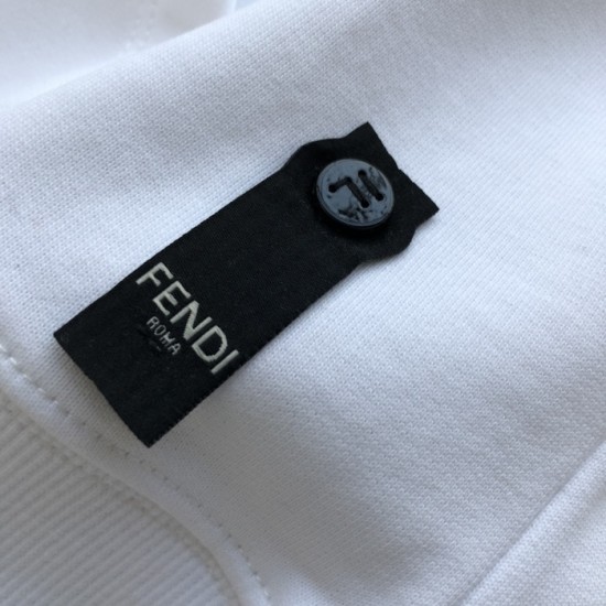 Fendi White cotton Fendilicious sweatshirt