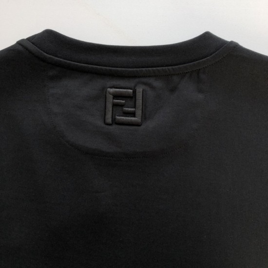 Fendi Black cotton Fendilicious T-shirt