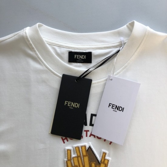 Fendi White cotton Fendilicious T-shirt