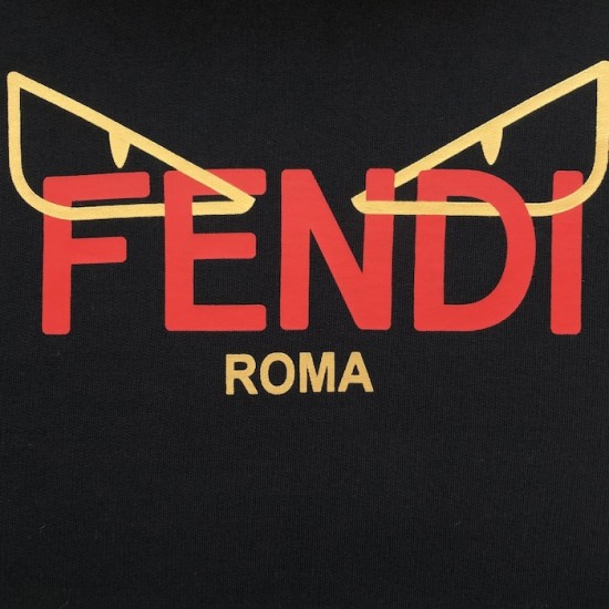 Fendi Lunar New Year black cotton sweatshirt