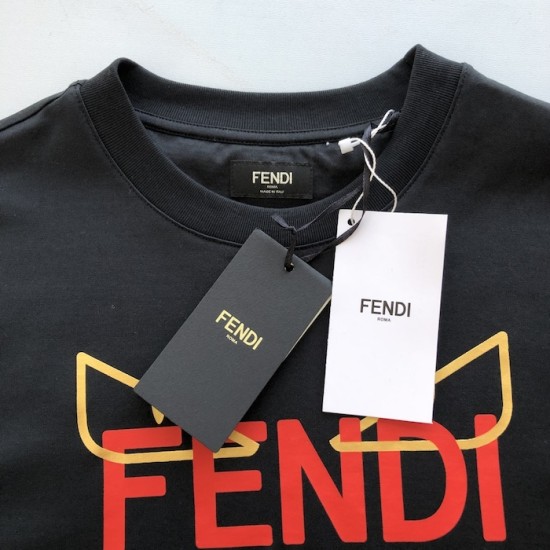 Fendi Lunar New Year black cotton T shirt