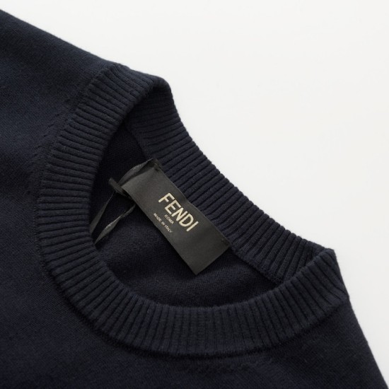 Fendi Navy blue wool jumper