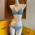 Fendi Blue Lycra Reversible Bikini