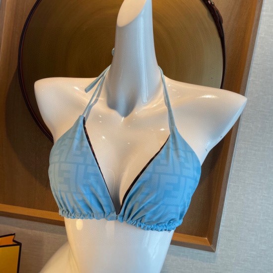 Fendi Blue Lycra Reversible Bikini