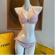 Fendi Pink Lycra Reversible Bikini