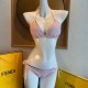 Fendi Pink Lycra Reversible Bikini