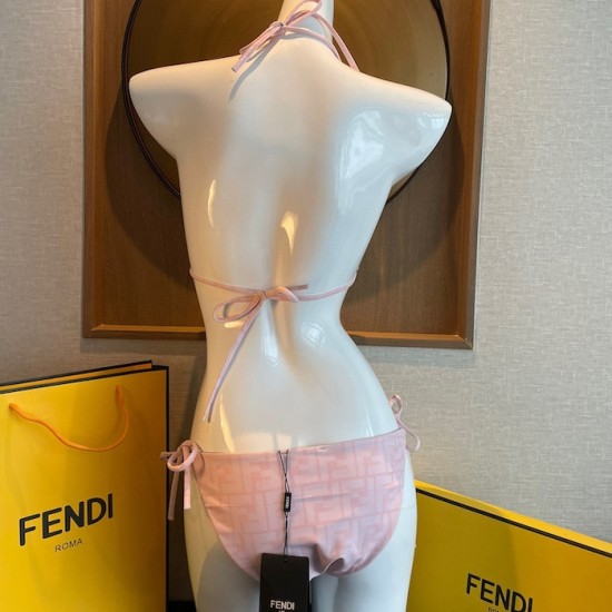 Fendi Pink Lycra Reversible Bikini