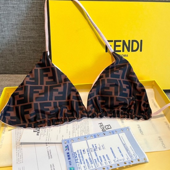 Fendi Pink Lycra Reversible Bikini