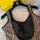 Fendi One-Piece Swimsuit Zucca FF Brown