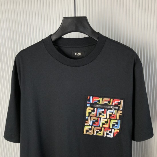 Fendi Lunar New Year black cotton T shirt