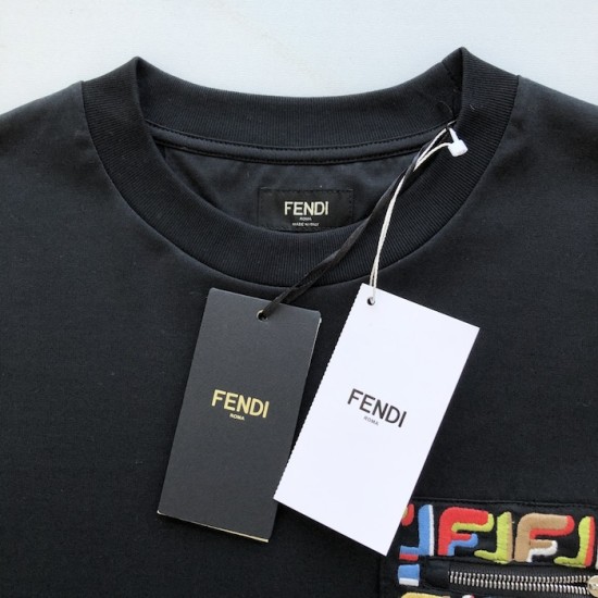 Fendi Lunar New Year black cotton T shirt